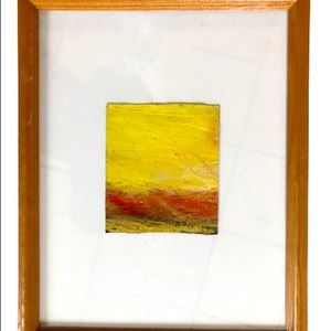 Framed abstract painting